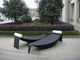 All Weather Outdoor Rattan Daybed Leaf Bed For Patio Beach Pool